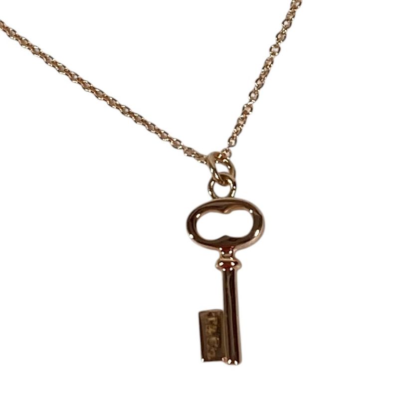 Tiffany & Co Necklace Oval Key Key Pink Gold