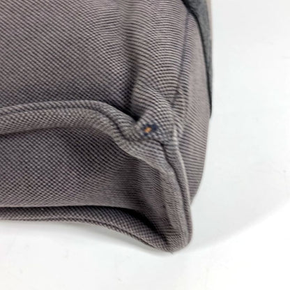 Hermes Handbag Sac Ane MM Leather Canvas Gray