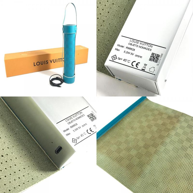 Louis Vuitton Object Lamp Surface by Nendo Leather Blue Shoulder Bag