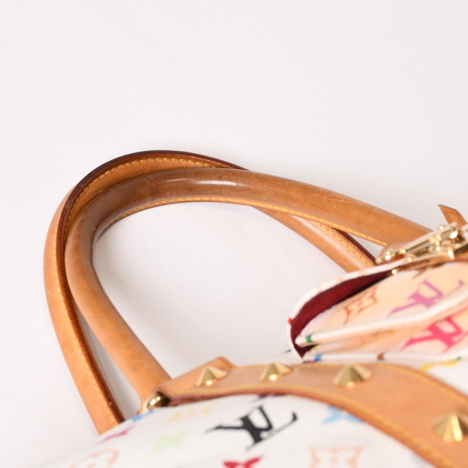 Louis Vuitton Keepall 45 Boston Bag Monogram Multicolor White Takashi Murakami — view 6