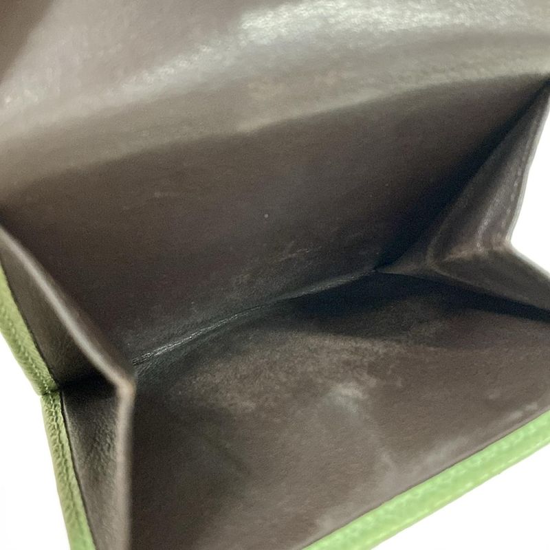Loewe Bifold Wallet Green Anagram Leather