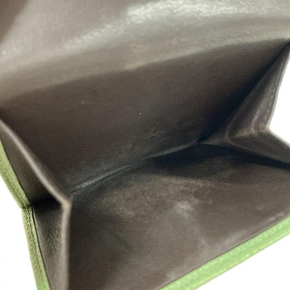 Loewe Bifold Wallet Green Anagram Leather
