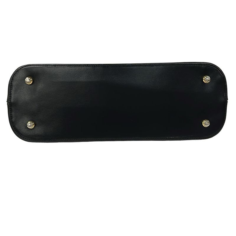 Celine Shoulder Bag Black Gold Chain Leather