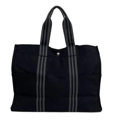 Hermes Tote Fourre Tout GM Black Gray