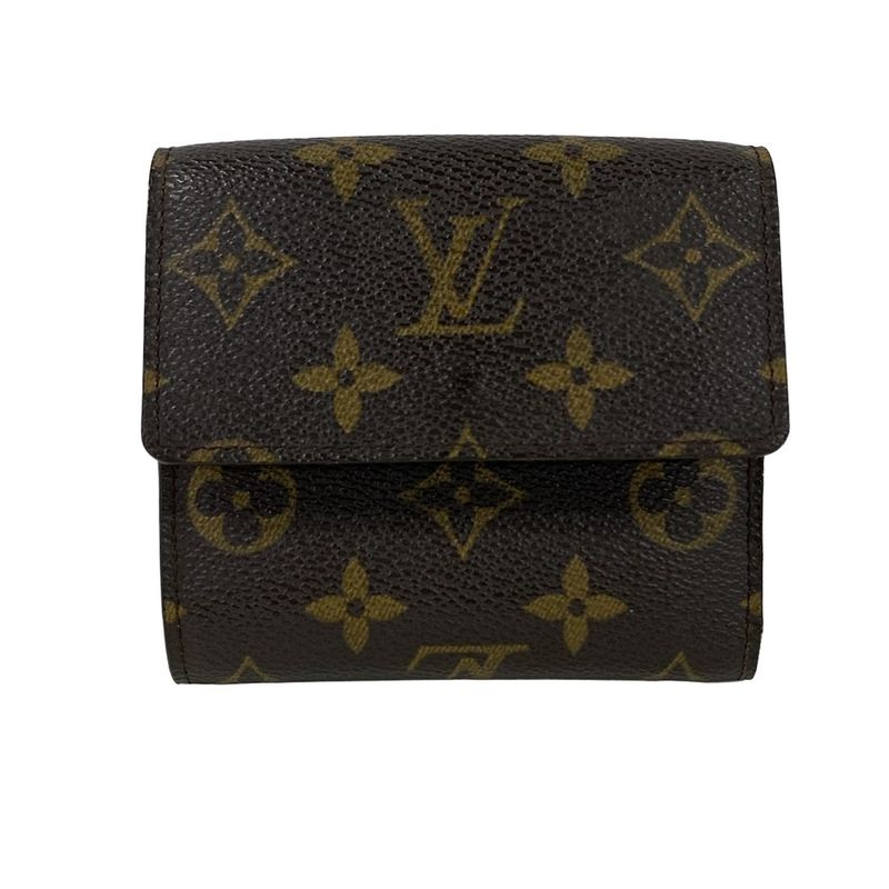 Louis Vuitton Hook Wallet Monogram Porte Monet Billets Cult Cles Leather