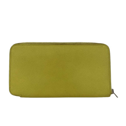 Hermes Wallet Azap Long Silk in Souffle Zip Around Silver