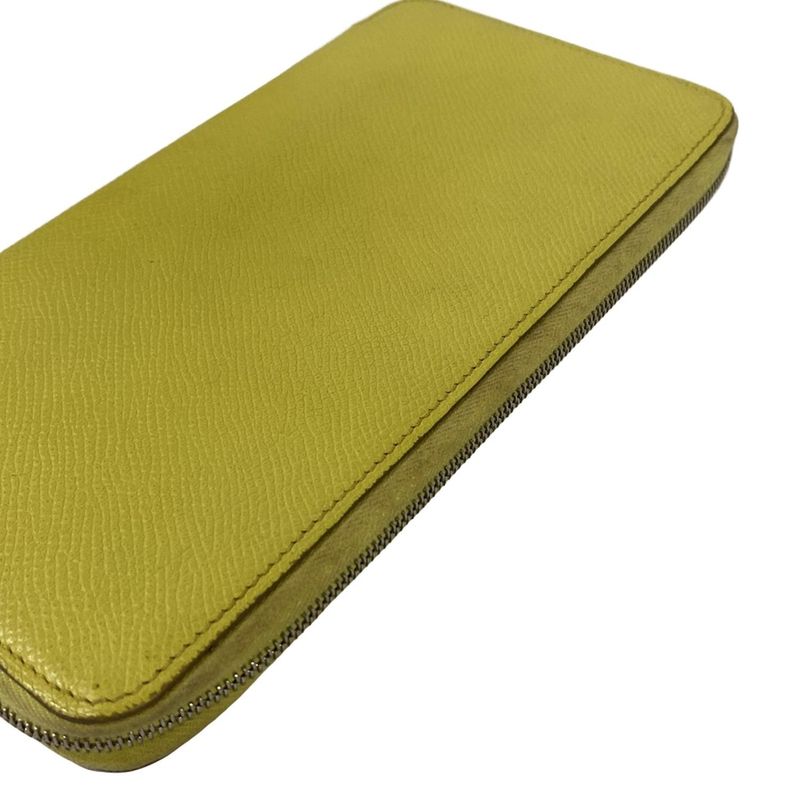 Hermes Wallet Azap Long Silk in Souffle Zip Around Silver