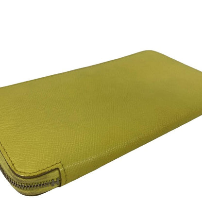 Hermes Wallet Azap Long Silk in Souffle Zip Around Silver