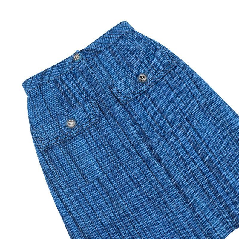 Chanel Skirt CC Logo Tweed 34 Resort Collection