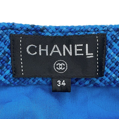Chanel Skirt CC Logo Tweed 34 Resort Collection