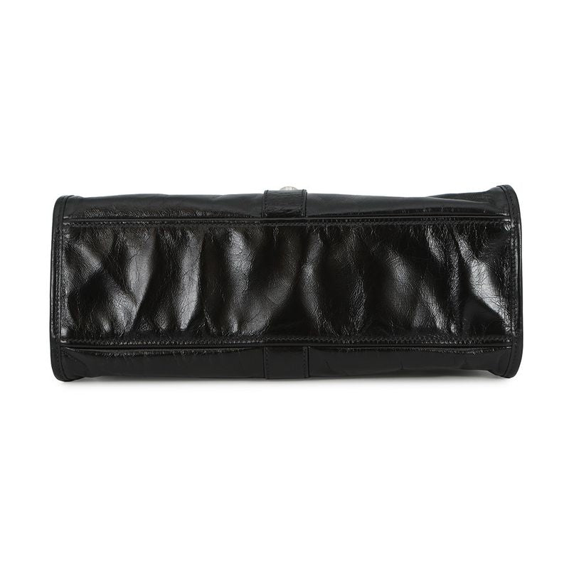 Prada Tote Hobo Leather Black
