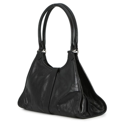 Prada Tote Hobo Leather Black