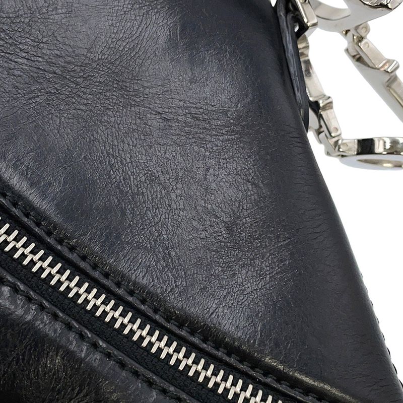 Dior Handbag Leather Black