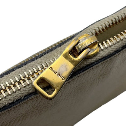 Miu Miu Miu Chain Shoulder Bag Logo Leather