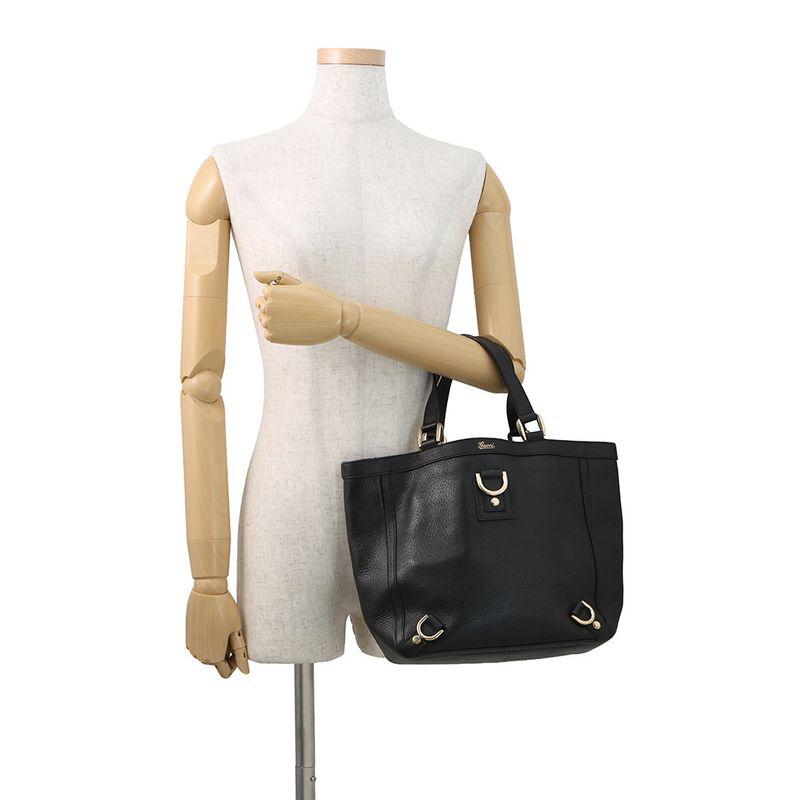 Gucci Tote Abbey Leather Black