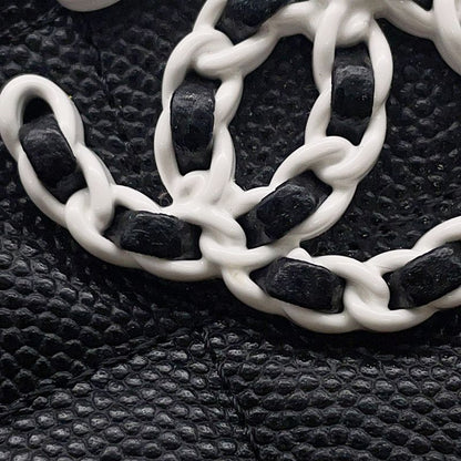 Chanel Pouch Quilted 19 Caviar Leather Case Black