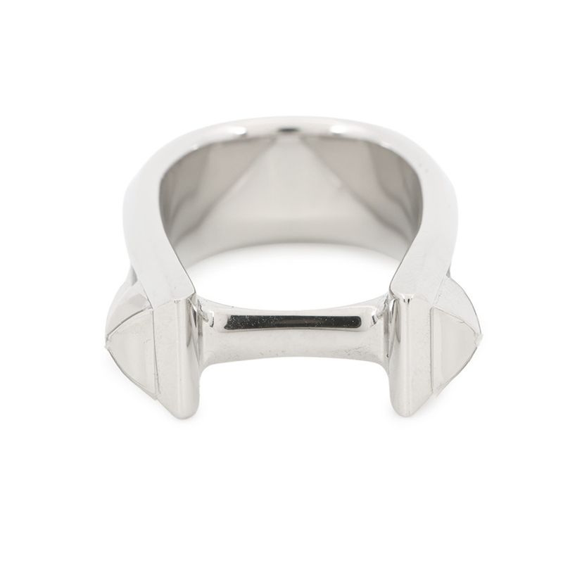 Hermes Ring Joquette Double Black Silver 53