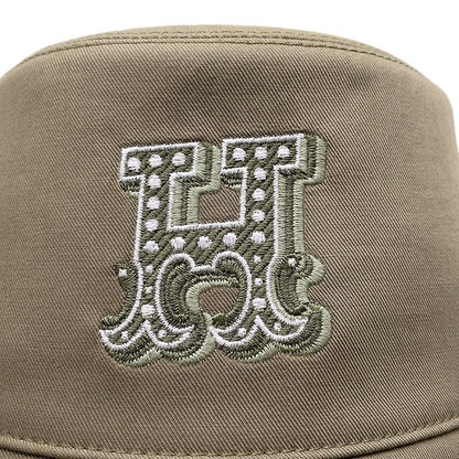 Hermes Hat Harper-h Electric Embroidery Cotton 58 Hat Bucket