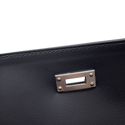 Hermes Handbag Kelly 25 Outer Sewing Ecru Black Silver Toile Ash Swift 2-Way