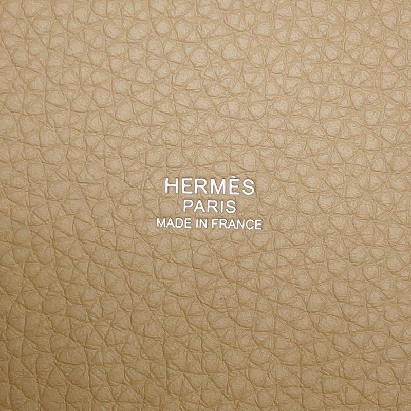 Hermes Handbag Picotin Lock PM Trench Silver Taurillon Clemence
