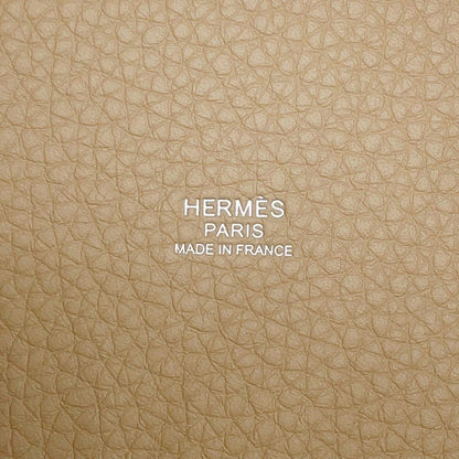 Hermes Handbag Picotin Lock PM Trench Silver Taurillon Clemence