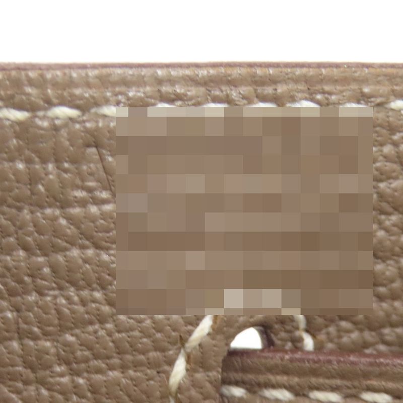Hermes Kelly 28 Inner Stitch Etoupe Silver Handbag Togo