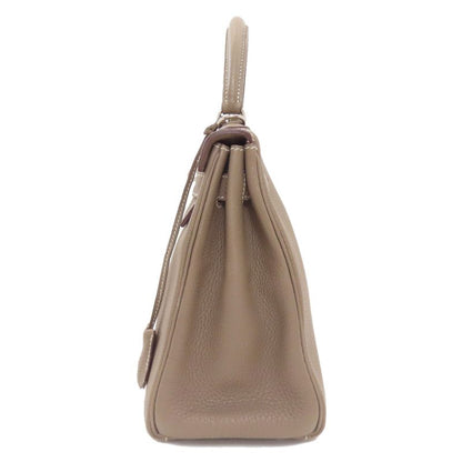 Hermes Kelly 28 Inner Stitch Etoupe Silver Handbag Togo