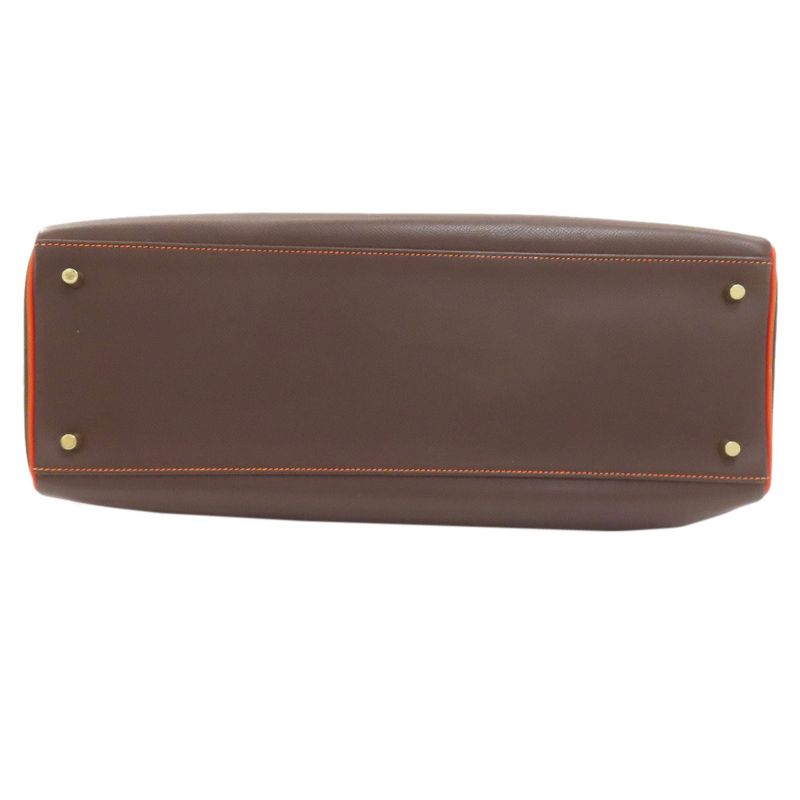 Hermes Kelly 40 Special Order Inner Sewing Gold Handbag Epsom