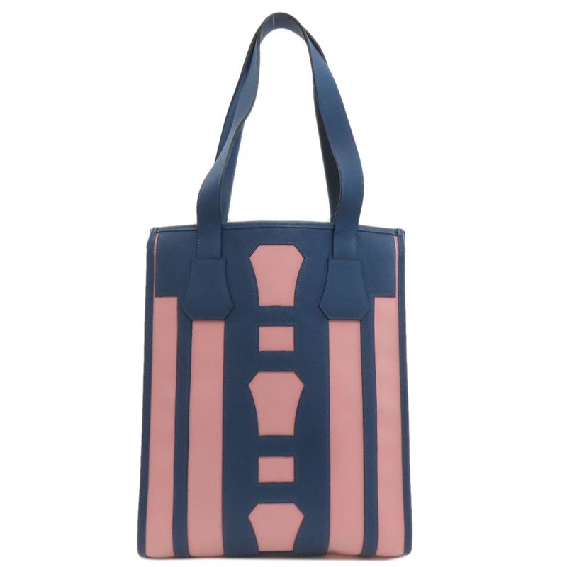 Hermes Petite Ashto Tote Toile Ash