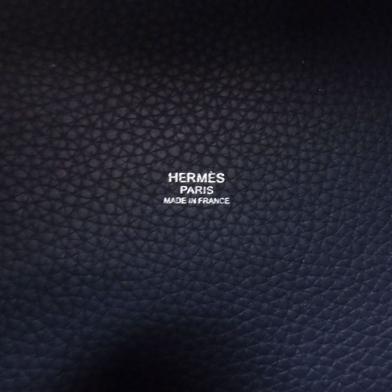 Hermes Picotin Lock MM Silver Handbag Taurillon