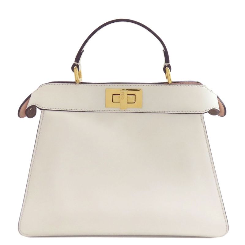 Fendi Peekaboo Eye Calf 2-Way Handbag