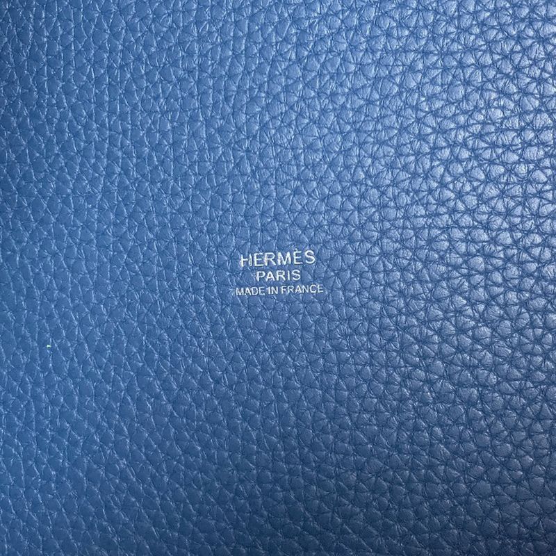 Hermes Picotin Lock MM Silver Handbag Taurillon