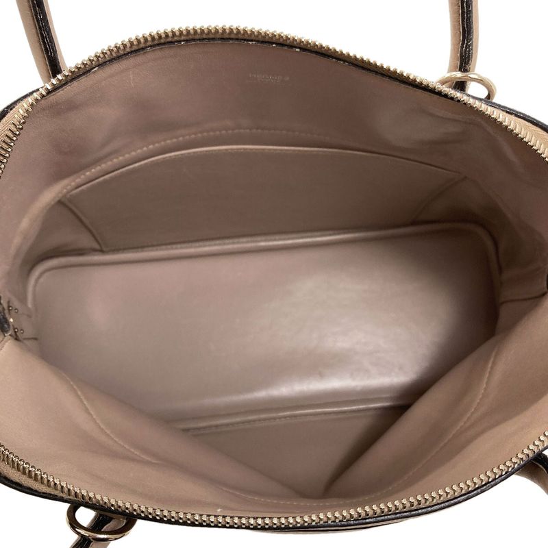 Hermes Bolide 31 Tourtiere Silver Handbag Taurillon Clemence