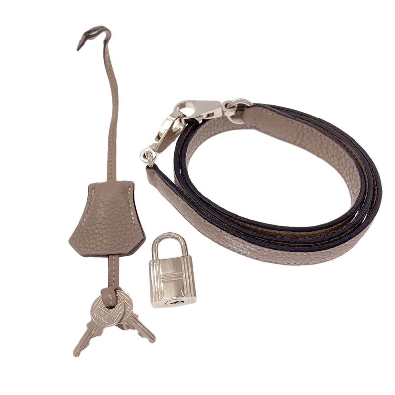 Hermes Bolide 31 Tourtiere Silver Handbag Taurillon Clemence