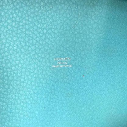 Hermes Picotin Lock Touch MM Silver Handbag Taurillon Clemence