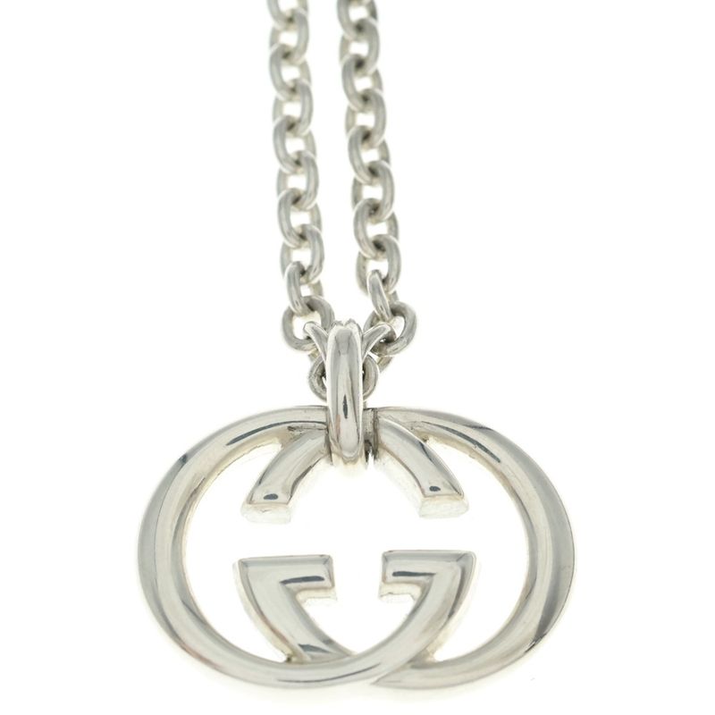 Gucci Interlocking Chain Necklace Silver