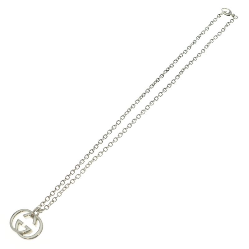 Gucci Interlocking Chain Necklace Silver