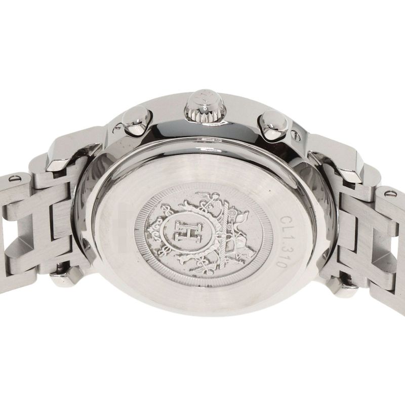 Hermes Clipper Chrono Watch SS