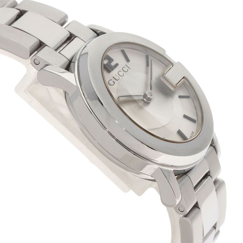 Gucci Round Face Watch SS