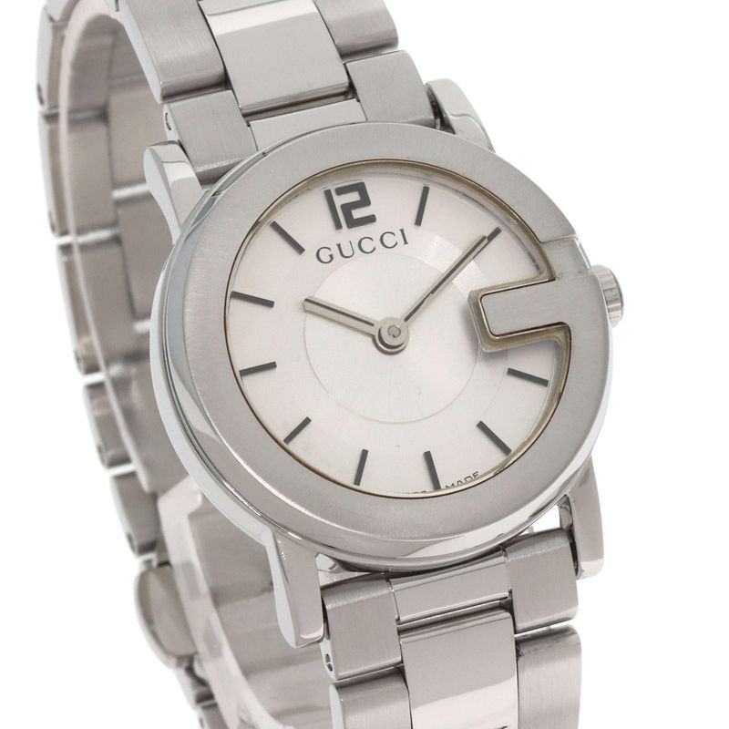 Gucci Round Face Watch SS