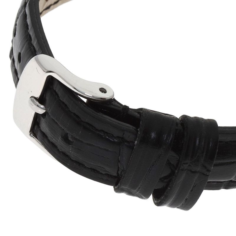 Gucci Round Face Watch SS Leather