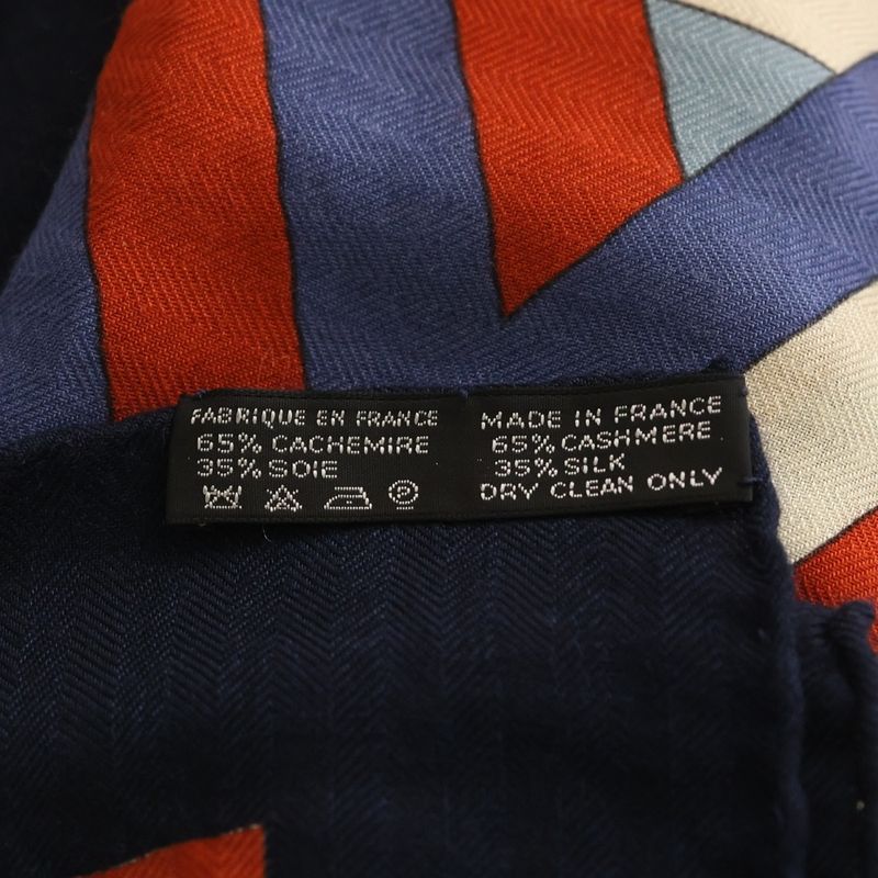 Hermes Carre Geant Cube Cassil 140 All Over Pattern Large Shawl Multicolor Scarf