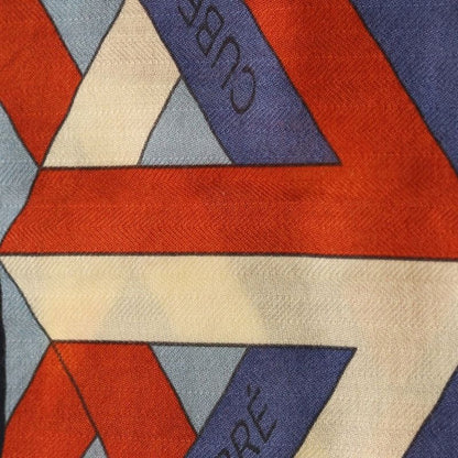 Hermes Carre Geant Cube Cassil 140 All Over Pattern Large Shawl Multicolor Scarf