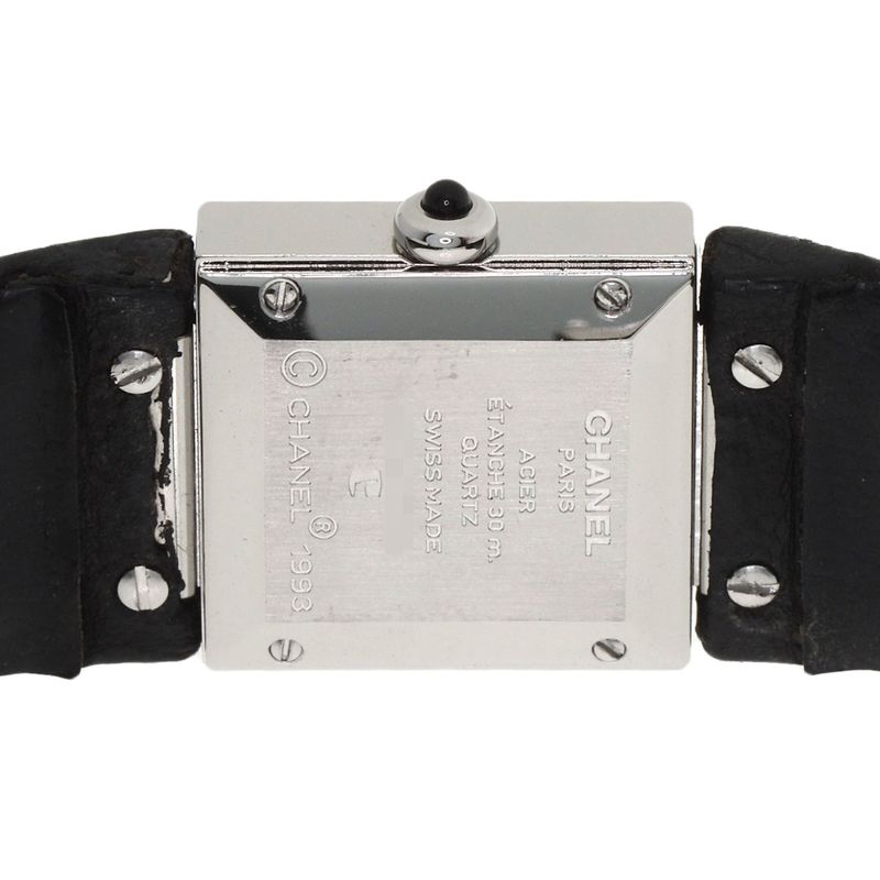 Chanel Quilted Watch SS Leather