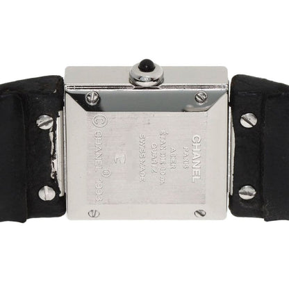 Chanel Quilted Watch SS Leather