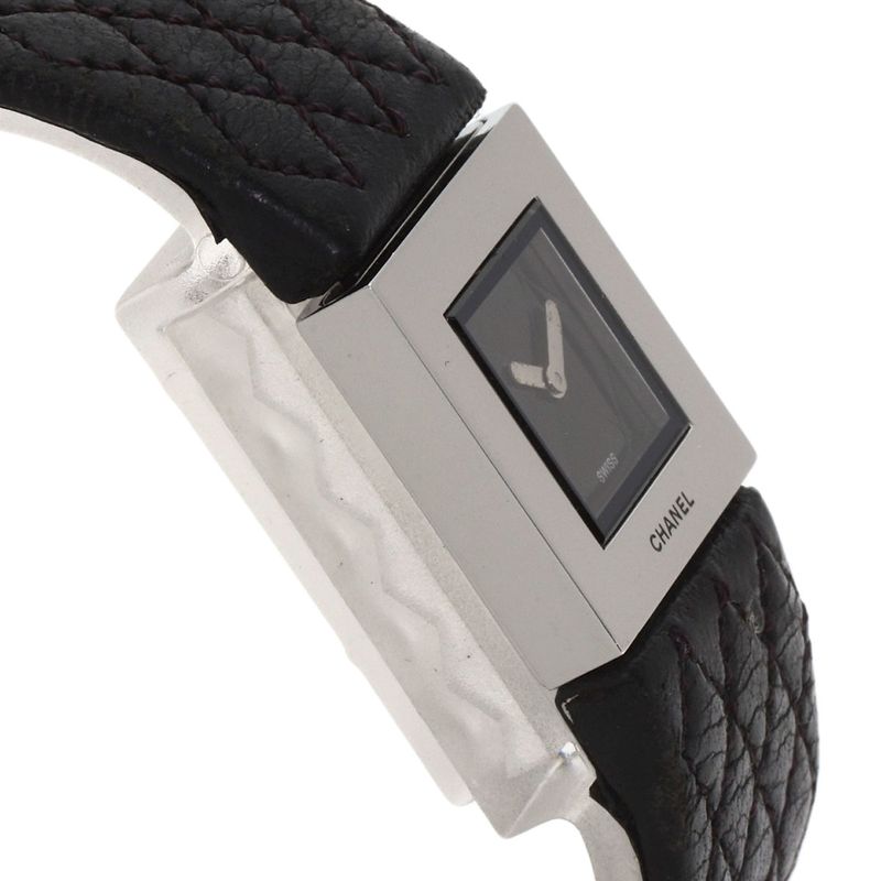 Chanel Quilted Watch SS Leather