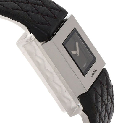 Chanel Quilted Watch SS Leather