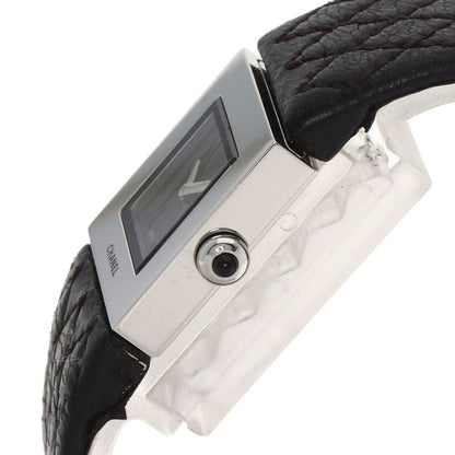 Chanel Quilted Watch SS Leather