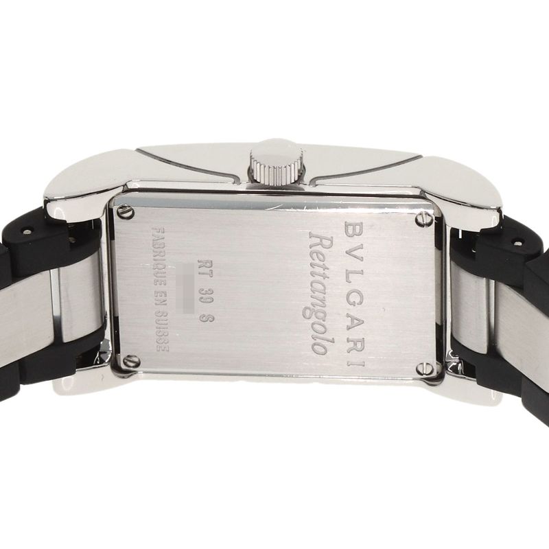 Bvlgari Rettangolo Watch SS Rubber