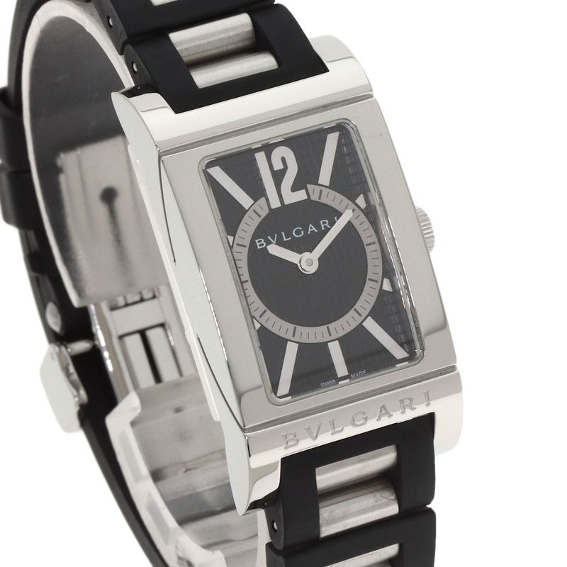 Bvlgari Rettangolo Watch SS Rubber